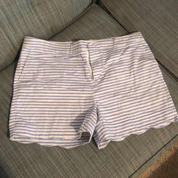 Kenar Pants - Scallop Hem Shorts